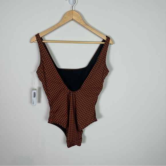 Everlane Nyle Gingham One Piece Swim Suit - Picture 5 of 11